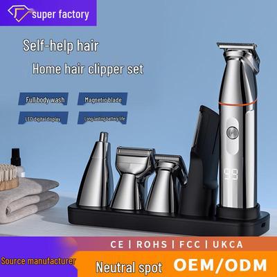 Multi-functional Men’s Electric Hair Clipper & Trimmer Set for Home & Salon Use