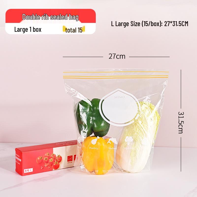 Thickened Self-Sealing Multi-Functional Freezer Storage Bags for Kitchen