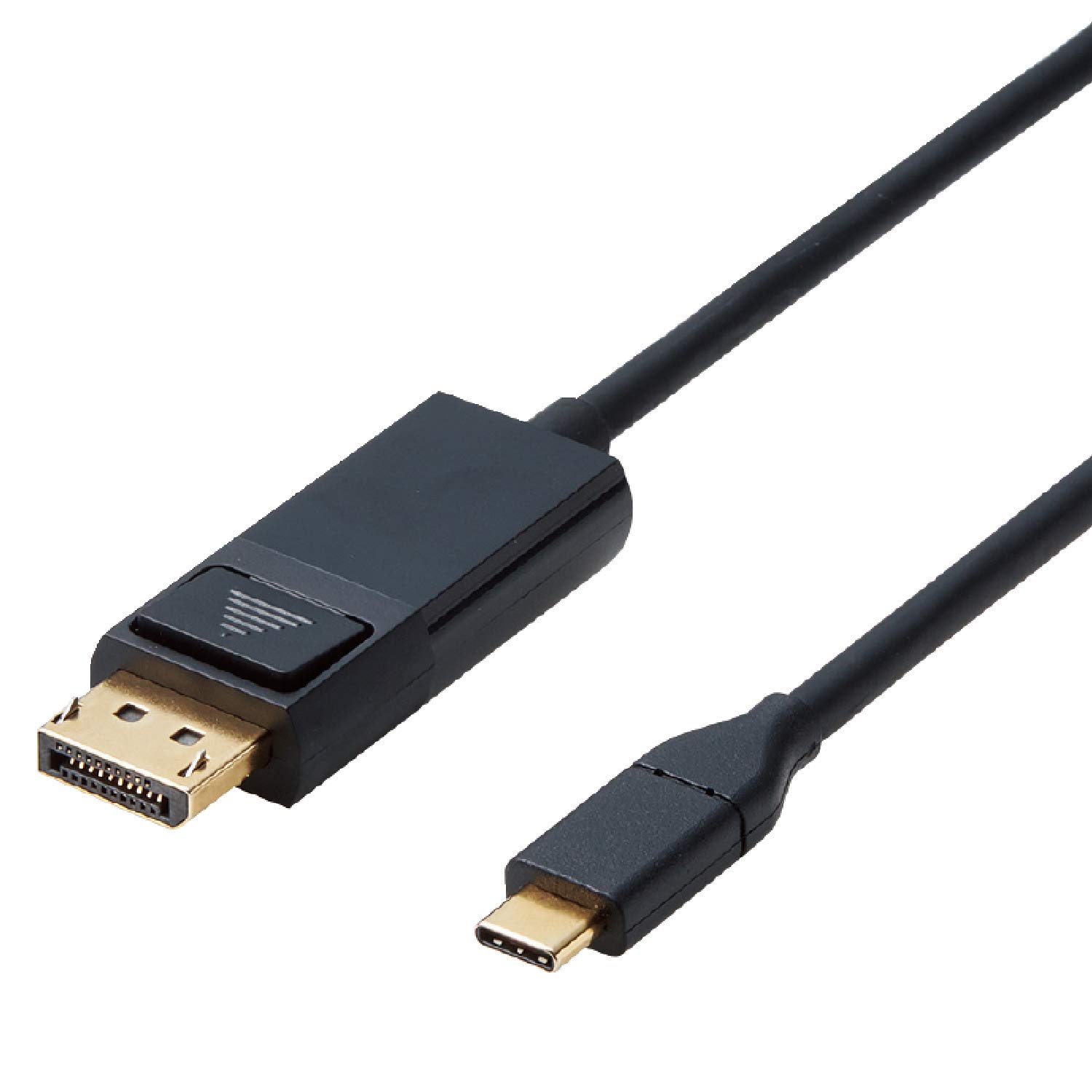 

Elecom Кабель-переходник USBC DisplayPort черный, совместимый с iPhone Pro 2,0 м [проверено 16/16 Pro/16 Max/16 Plus] CAC-CDP20BK чёрный
