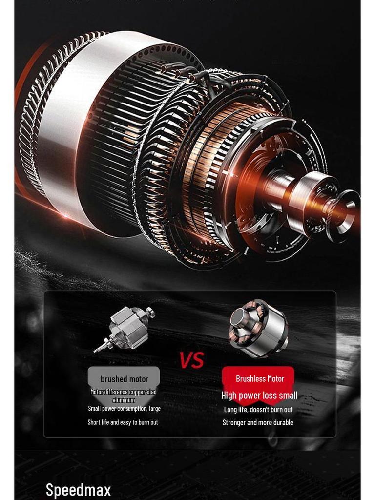 High Torque Rechargeable Brushless Electric Impact Wrench with Lithium Battery for Woodworking & Auto Repair