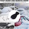 Ice Scraper with Glove, No Scratch Ice Scrapers for Car Windshield, Windproof Warm Snow Scraper for Quick Snow and Ice Removal on SUV Truck Vehicle