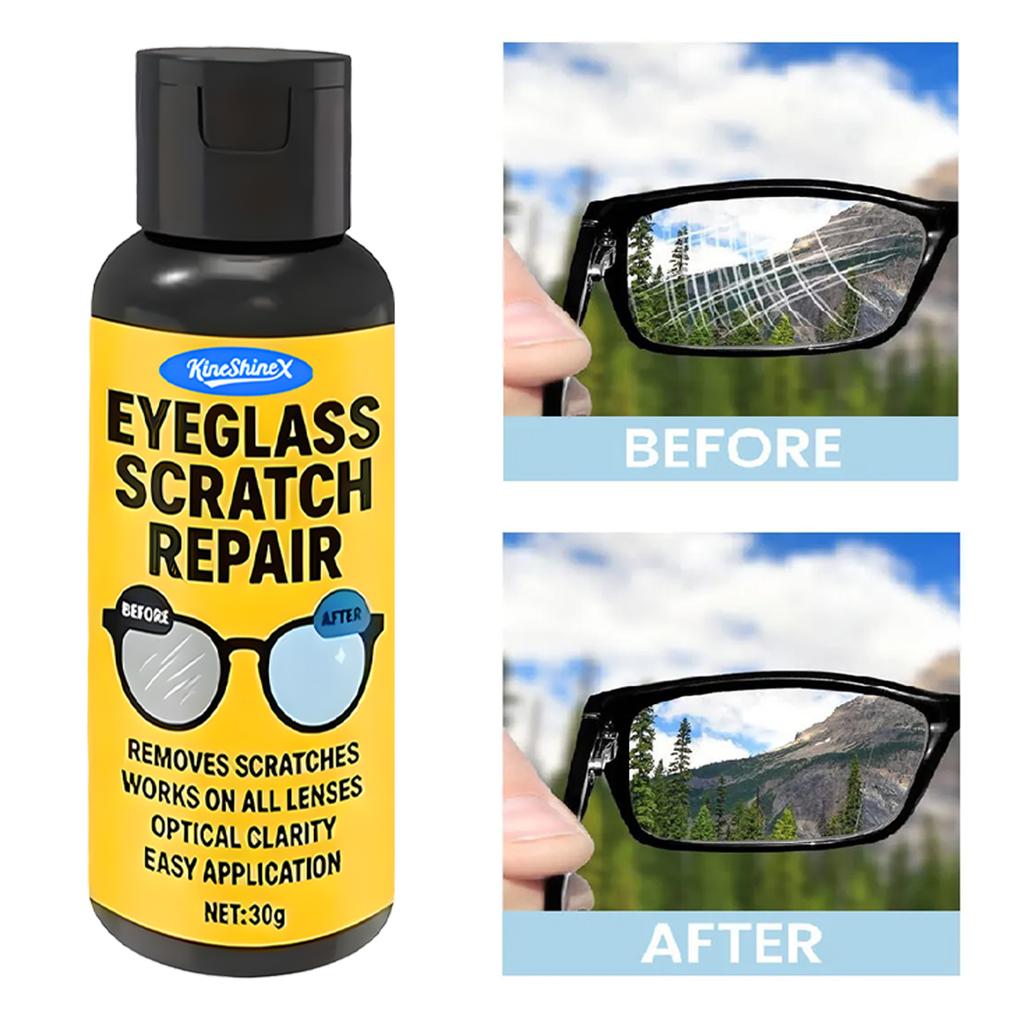 30ML Eyeglasses Scratch Remover Glasses Scratch Repair Agents Eyeglasses Lens Cleaners Gel for Car Glass Watches Glasses Screens
