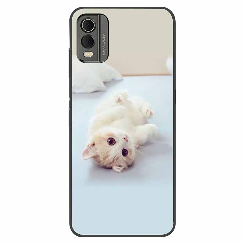 For Nokia C32 Case Shockproof Soft silicone TPU Back Cover For Nokia C32 C 32 Phone Cases NokiaC32 Cute Cartoon Fundas Shells