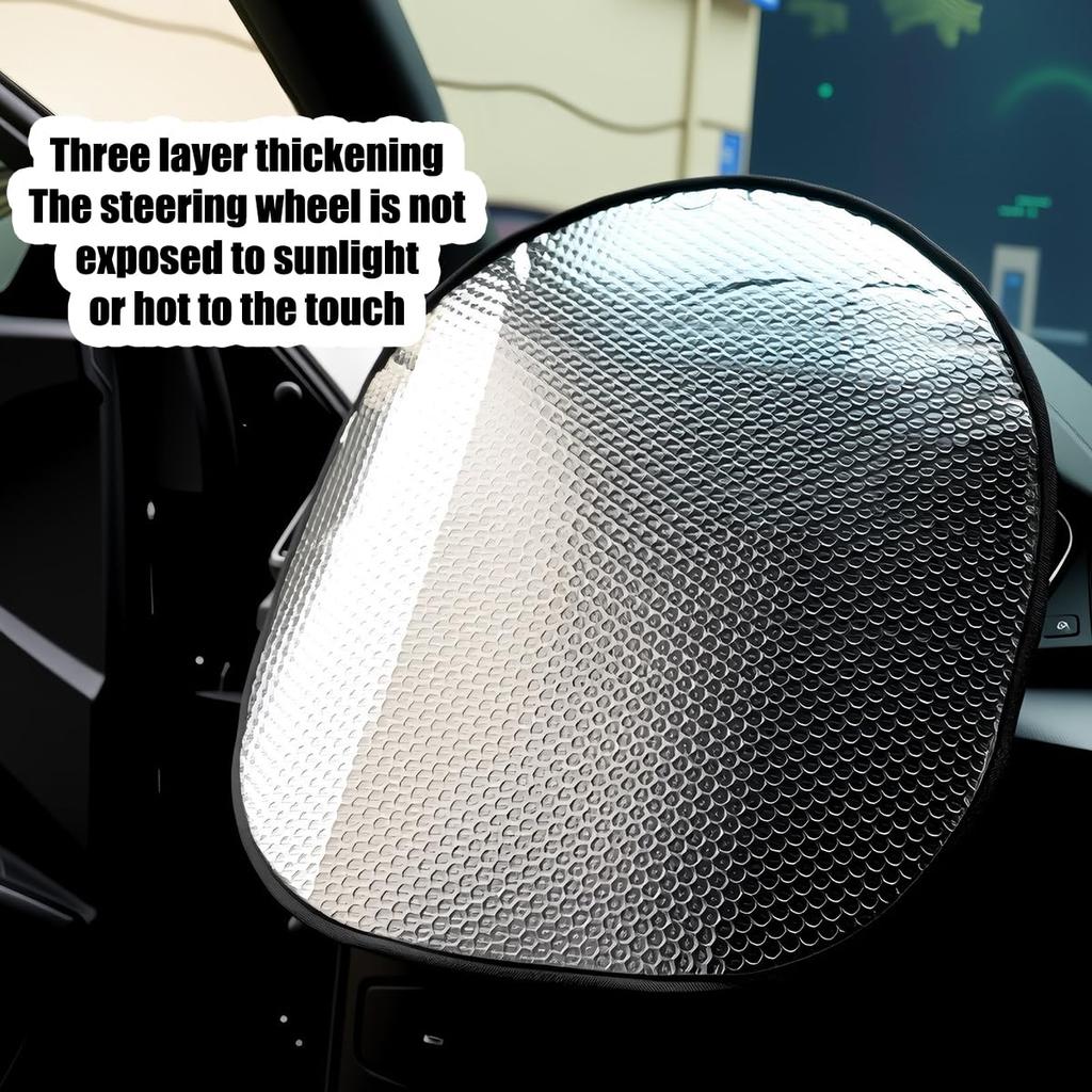 Steering Wheel Cover, Sunshade, Universal, Steering Wheel Cover, Sunshade, Thermal Insulation, Sunshade, For Steering