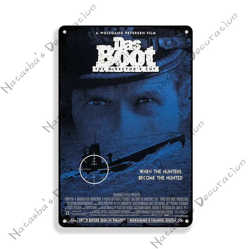 

Старый военный фильм Das Boot Металлический постер Декоративная тарелка Металлическая жестяная вывеска Винтажная настенная жестяная вывеска Металлические вывески Настенная тарелка Табличка 20x30cm（7.8x11.8inch）