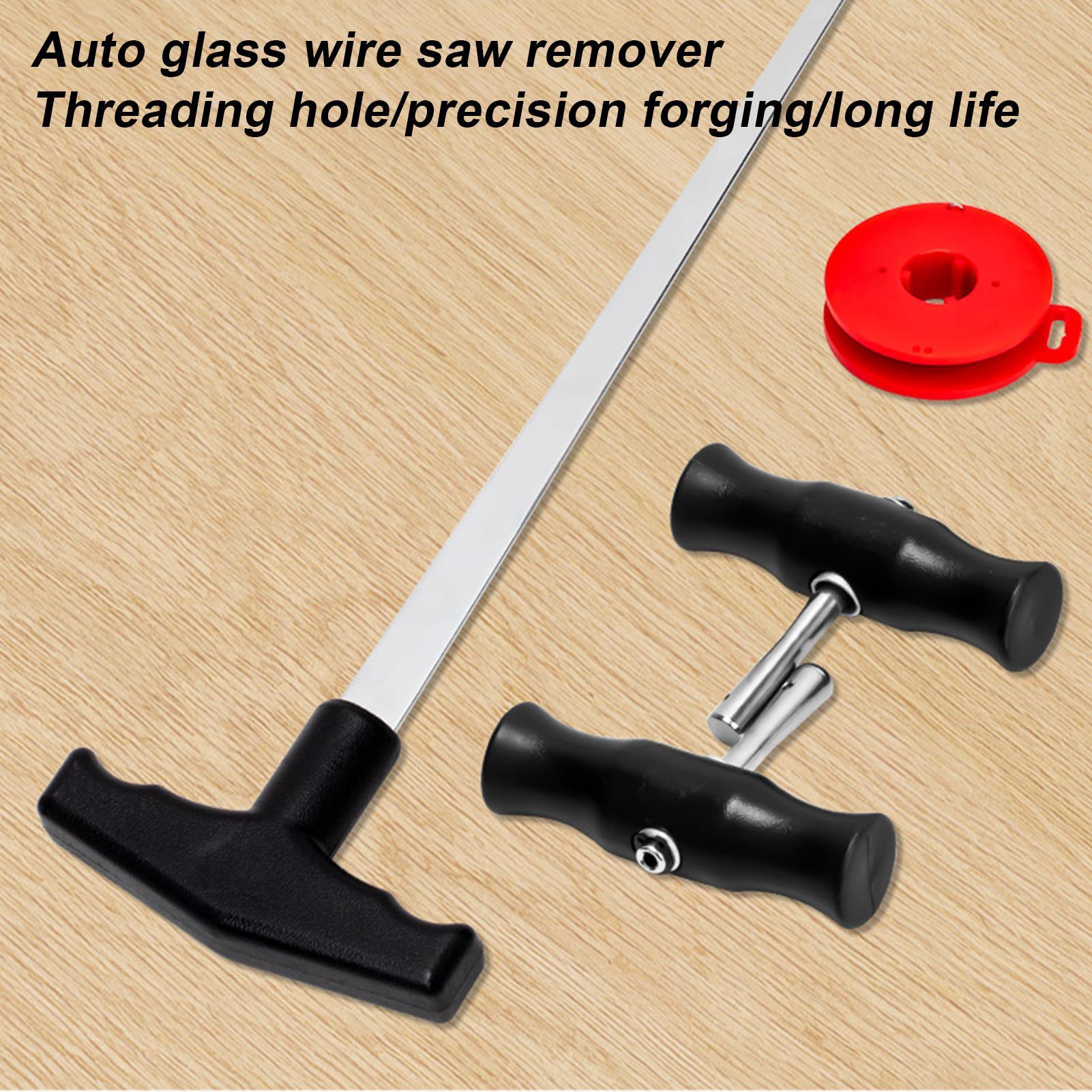 

Auto Glass Removal Tools T-shaped Steel Vintage Auto Repair Tackle Auto Glass Tools For Cutting Fixing Glazing De-icing Window China Mainland