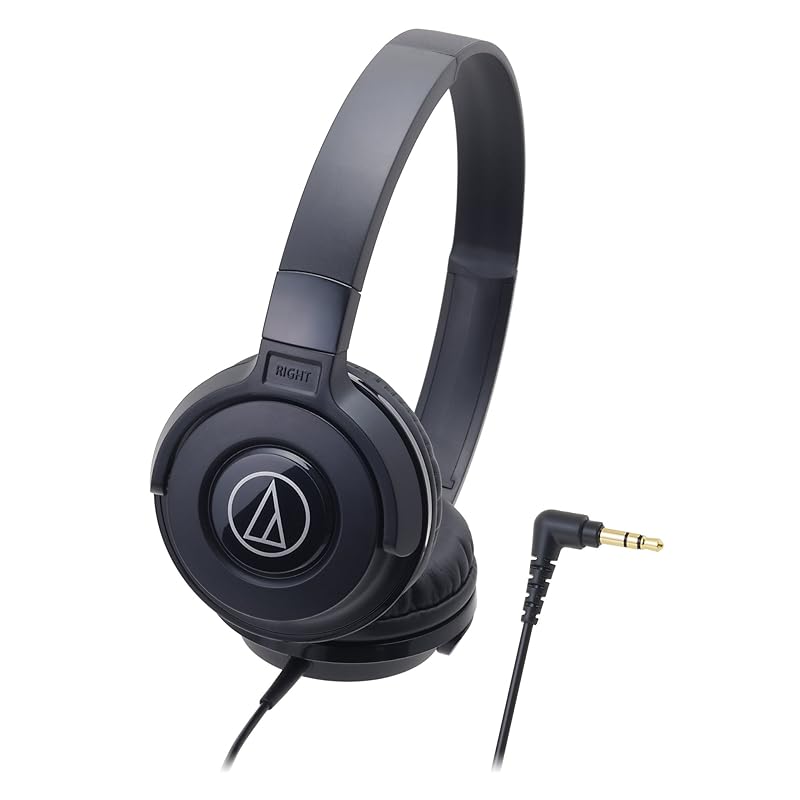

навушники audio technica ATH-S100 BK дротові STREET MONITORING портативні накладні навушники чорні