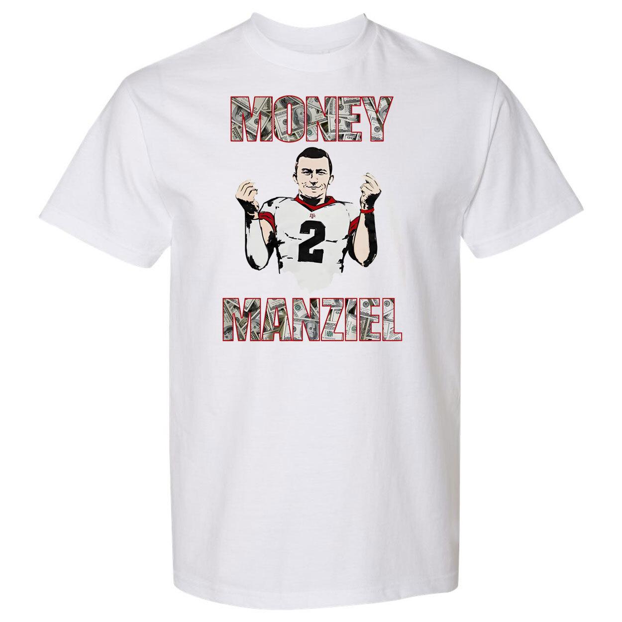Johnny Money Manziel White T-Shirt S-5XL XXXL