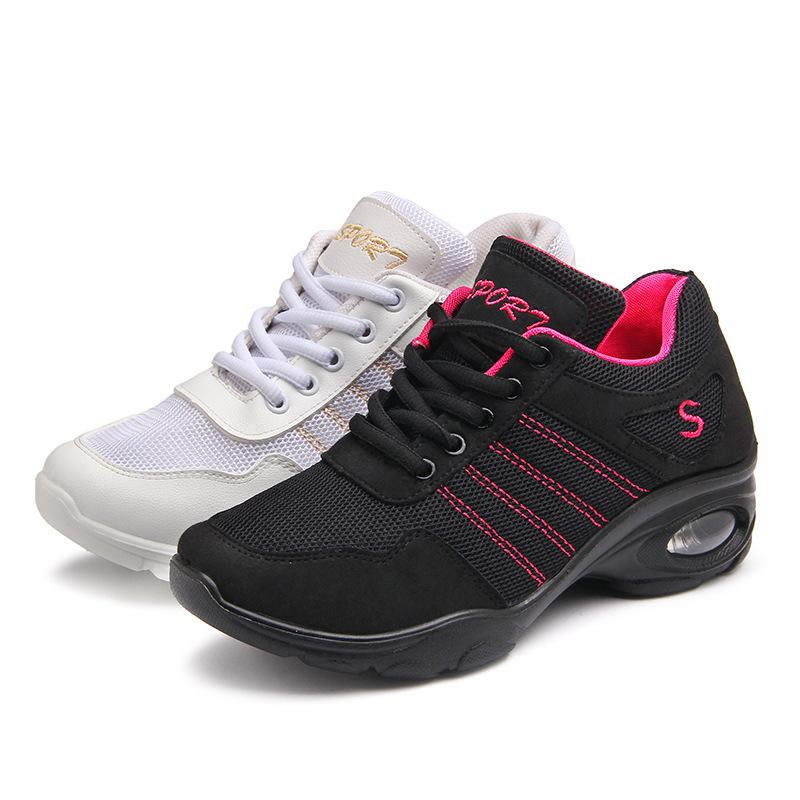Dancing Shoes for Women Breathable Big Size 35- 41 Jazz Dance Shoes Sport Sneakers Lightweight Black Ladies Ballroom Dance Shoes