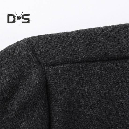 Homens Primavera Outono Top Falso Camisa de Duas Peças E Cardigan Patchwork Malha Suéter Gola Dobrada Estilo Formal Casaco de Escritório