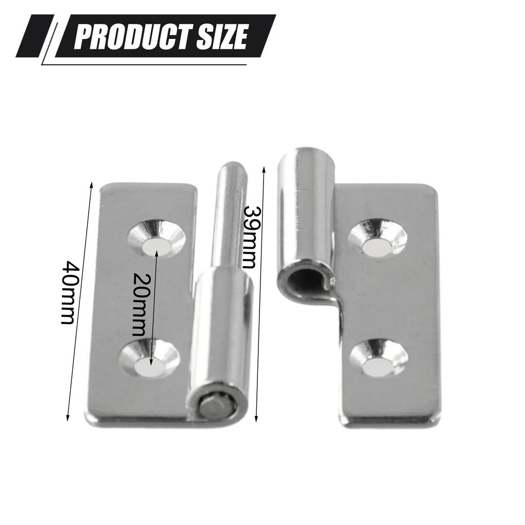 Detachable Hinge Slip Joint Flag Lift Off Detachable Door Stainless Steel Heavy Duty Flat Hinge Stainless Steel Detachable Hinge