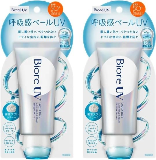 

Набор 2 Aqua Rich Воздушный Фиксирующий Крем Дышащая Вуаль UV 70 г x SPF50+ PA++++ Легкое Нанесение Подходит для Лица и Тела Летний Солнцезащитный Крем Основа под Макияж