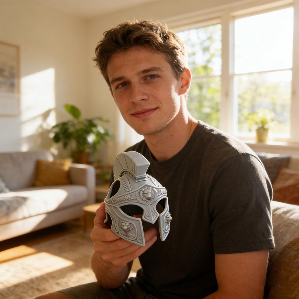 Roman Helmet 3D Printed Roman Mask