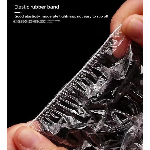 Disposable Steering Wheel Covers 100PCS PE Plastic Clear Protectors With Stretch Elastic For Scratch Prevention Universal Fit Car Interior