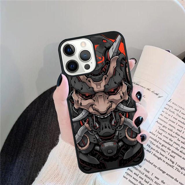 Oni Mask Phone Case Cover For iPhone 17 Air 15 16 14 13 12 Pro Max 11 Pro Max Plus Coque Shell