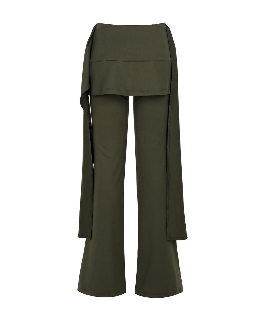 Saendeulig Strap Skirt Pants_Khaki