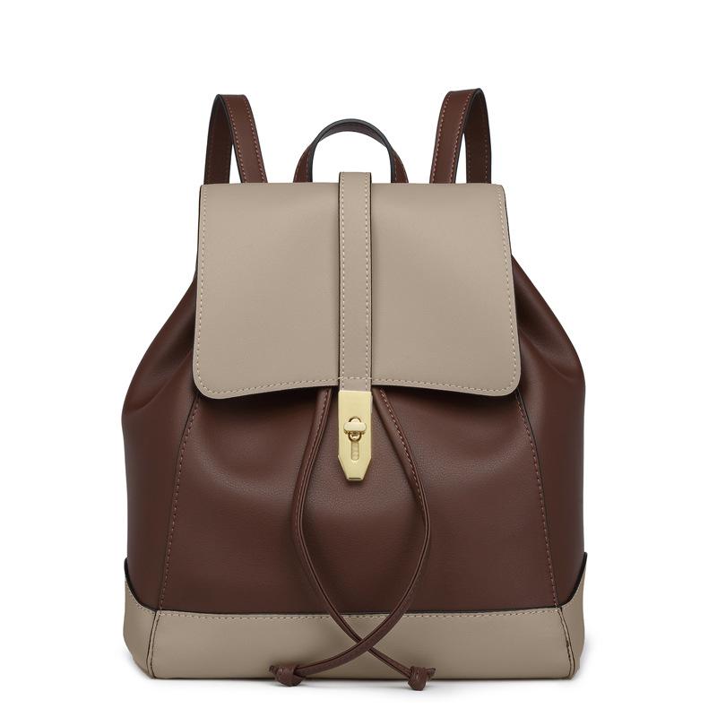 Johnature Mote ryggsekk Kvinne Stor kapasitet Kuskinn Dameveske Høyskolestudenter Skolesekk Uformelle reisevesker