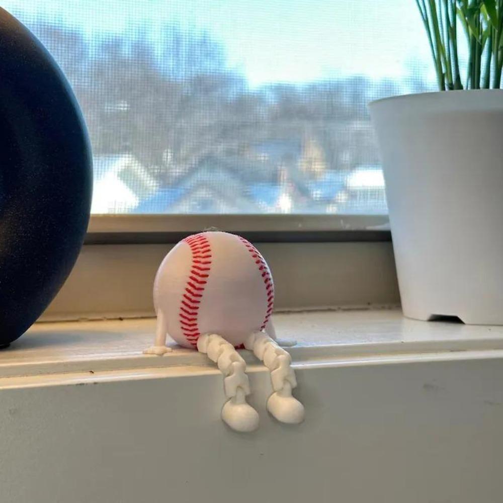 New 3D Printed Sports Ball Figurine Movable Unique Full Articulated Sports Ball Modle Kid Toy Home Living Room Decor