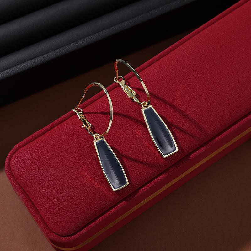 Boucles d'oreilles gland perle en forme d'éventail:  Pendentif Boucle de Paix Style Chinois Rétro pour Costumes Hanfu