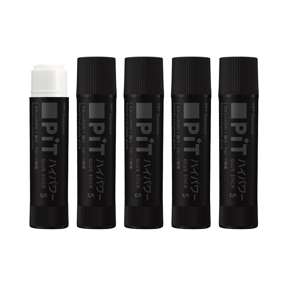 Клей-карандаш Tombow PIT High Power, маленький, 5 шт., Черный, Размер, 10 г, штук, HCB-517 чёрный