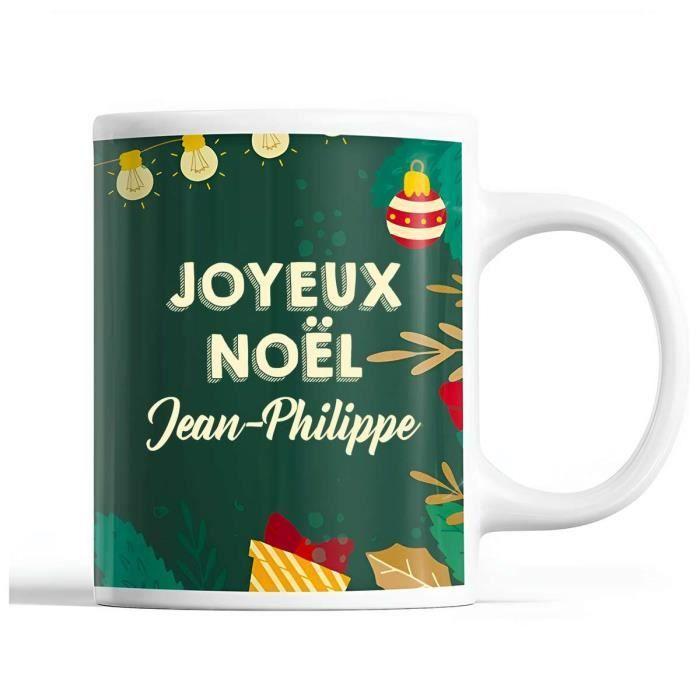 Mug - Jean-Philippe - Noël - Céramique - Imprimé - 325 ml - Vert