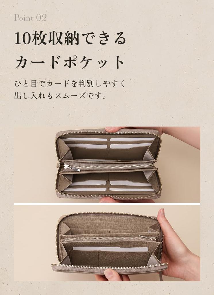 [LIB] Rundum-Reißverschluss Langbörse, Wasserabweisendes Original Echtes Rindsleder, Unisex, Großes Fassungsvermögen, 13 Fächer, Trennwände, Münzfach, YKK Reißverschluss