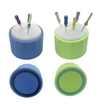 Supporto Endo Dentale Schiuma Pulizia Canale Radicolare Porta Lima Broche Blocchetto Scatola Lavaggio Lima Endodontica Con Spugna Prodotti per Laboratorio Dentistico