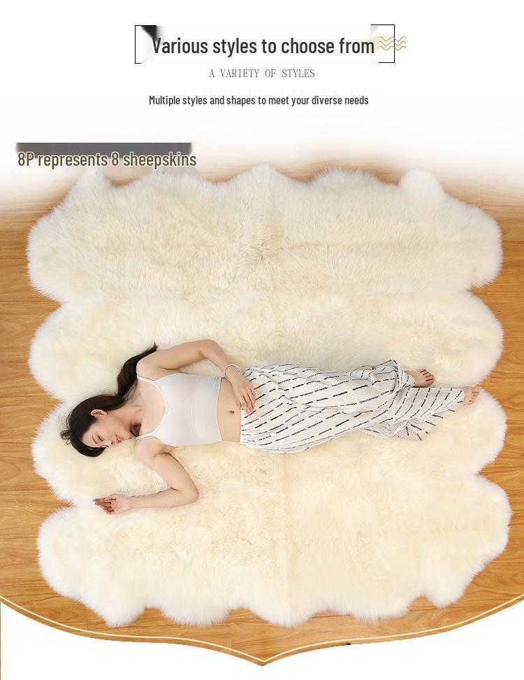 Sheepskin Wool Sofa & Bay Window Cushion Mat