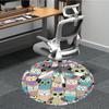 1pc Owl Pattern Office Round Area Rug, Indoor Mat Suitable For Office, Under Office Chairs Bedroom Living Room Home Decor, Room Deco
