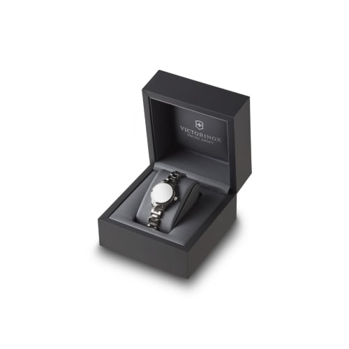 VICTORINOX ALLIANCE XS Watch, Stainless Steel Case (316L), Black Dial, Two-Tone Stainless Steel Bracelet, Gift Item 241841