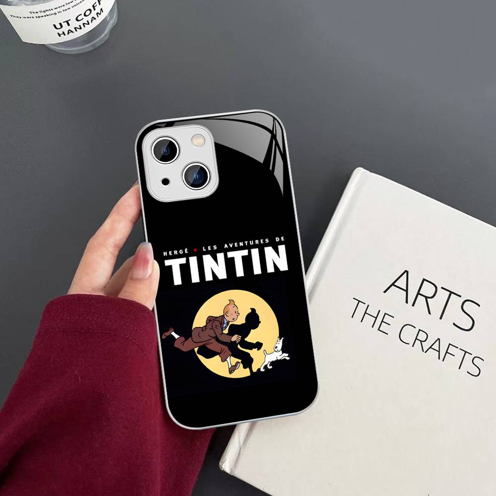 

T-Tintin A-Adventures Tempered Glass For Iphone 14 13 12 11 Pro Mini XS MAX 14Plus X XS XR Cover iphone XR