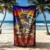 San Francisco 49ers Helmet Artwork Customize Your Name Beach Towel High Absorbency & Quick-Dry Suitable for Swimming Gym Camping Yoga Vacation