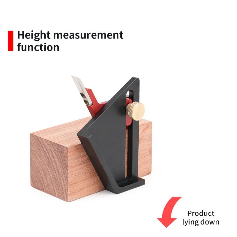Depth Gauge Portable Aluminum Altimeter Multifunction Height/Depth Measuring Tool for Blades and Router Bits