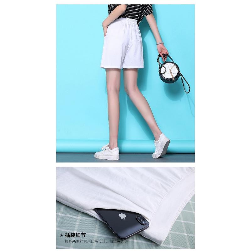 Pantaloni scurți casual de vară pentru fete, cu talie elastică, pantaloni cu picior larg, modă, 5 puncte, pantaloni de alergare