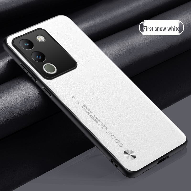 New Protective Cover for Vivos17Pro, S16e, S15, and S12 with Kevlar Anti-fall Feature In Official Plain Leather Design.