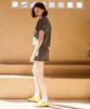 KANDINI Türkiye Green (Brick) Jacquard Round Neck Short Sleeve Tee