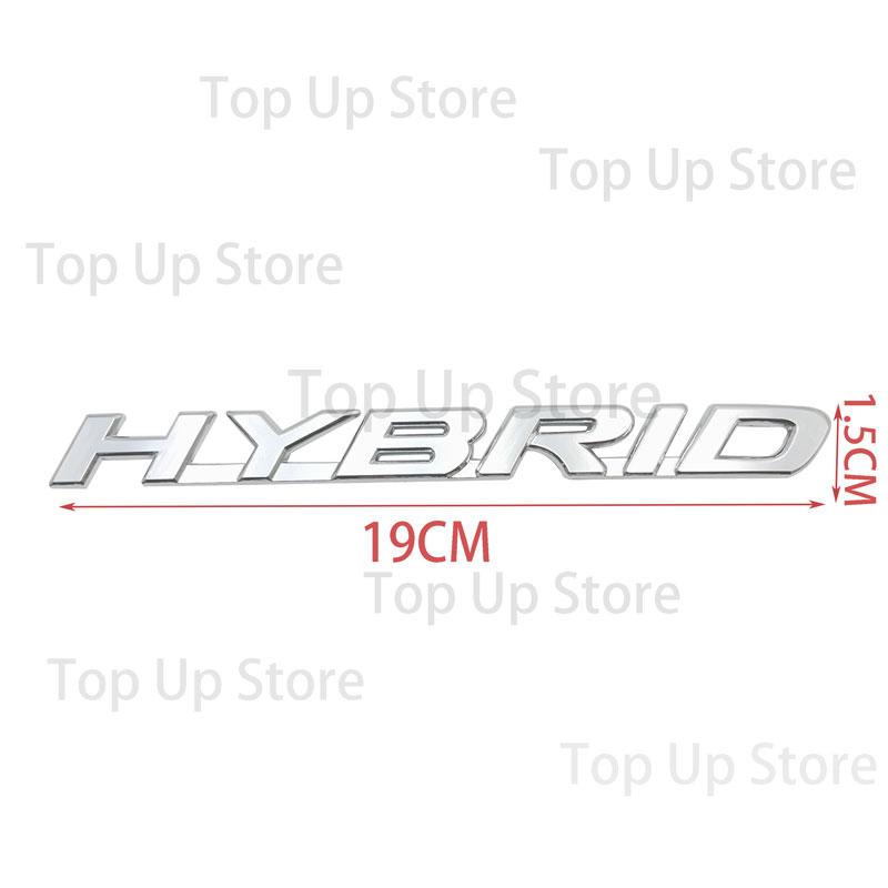 3D Metal HYBRID Logo Car Sticker Decals Rear Trunk Fender Door Emblem Badge for Lexus LS500 LX470 RX350 NX200 ES300 IS300 VH6