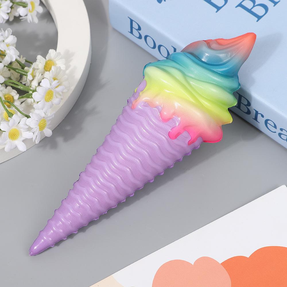 Кольорове морозиво Сквіші Повільно піднімається М'яка Креативна Іграшка-стискалка Симуляція Зняття Стресу Веселий Різдвяний Подарунок Іграшка для Дітей