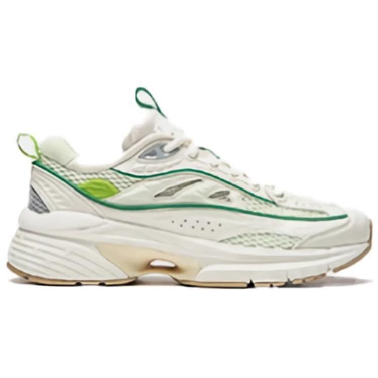 Li-Ning Comfortable Wear-Resistant Breathable Height-Increasing Low-Top Casual Shoes Women sneaker Off-White AGCU052-2