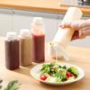 200/300ml Leak Proof Squeeze Sauce Bottle with Visible Scale Controlled Quantity for Soy Sauce Vinegar Honey Condiment Dispenser