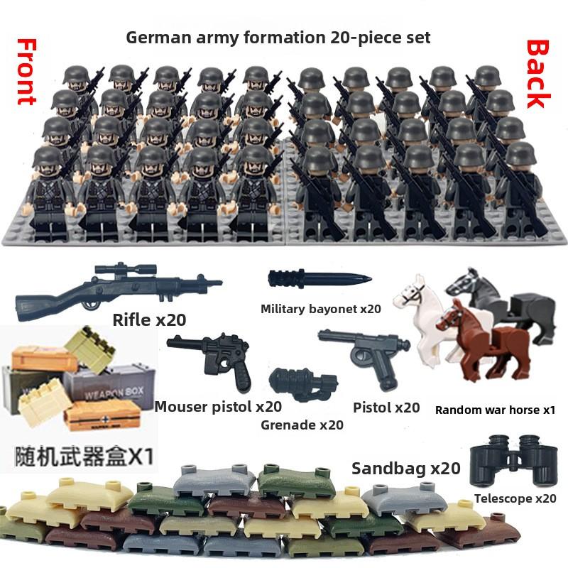 куклы Военный Мир Второй мировой войны кукла оружие аксессуары Цифровой собираемый игрушечный гусеничный детский развивающий конструктор с игрушками