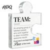 Personalized Puzzle Piece Decor Acrylic Shape Ornaments for Team Appreciation and Employee Recognition Transparent Meaningful Colleague Farewell