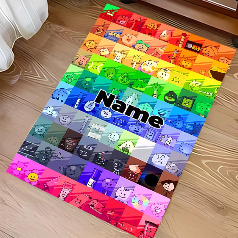 Custom personalization nanimate Insanity Print Area Rug - Soft, Washable Non-Slip Indoor Mat,Living Room,Home&Office Decorative Rug
