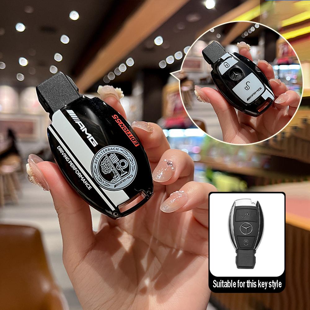 

Car Smart Key Case Cover Shell For Mercedes Benz A B C E Class GLS GLA GLK GLC CLS CLA AMG W204 W205 W212 W463 W176 Accessories