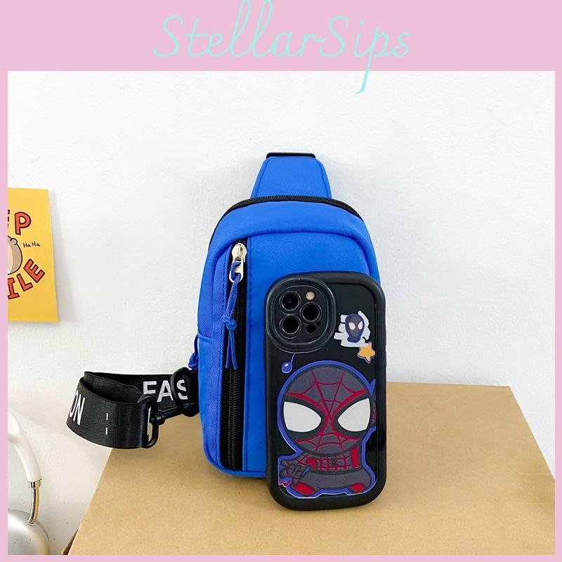 Patterns Letter Fashion Kids Single Shoulder Crossbody Chest Bag Breathable Gift