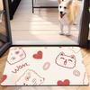 1pc 2D Flat Printed Cute Cartoon Entrance Door Mat, Household Foot Mat. This Multifunctional Mat Is Suitable for Both the Kitchen and Bathroom, As Wel