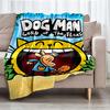 Dog Man Theme Printed Blanket - Perfect for Couch, Bed, Travel & Outdoor Use | Machine Washable, Cozy & Durable.