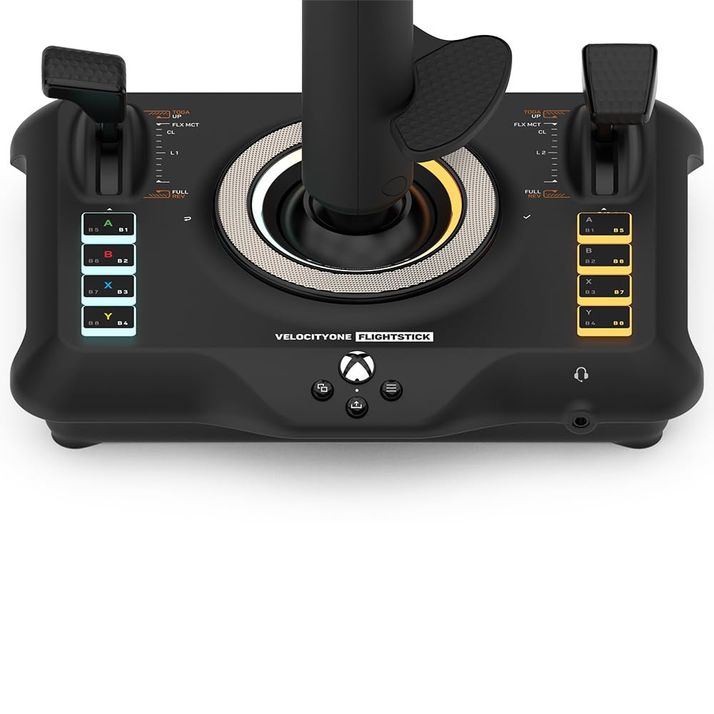 Turtle Beach Flight Joystick Controller Compatible with Xbox Steam Windows PC VelocityOne Flightstick Black Space Combat Simulator [Xbox Official]