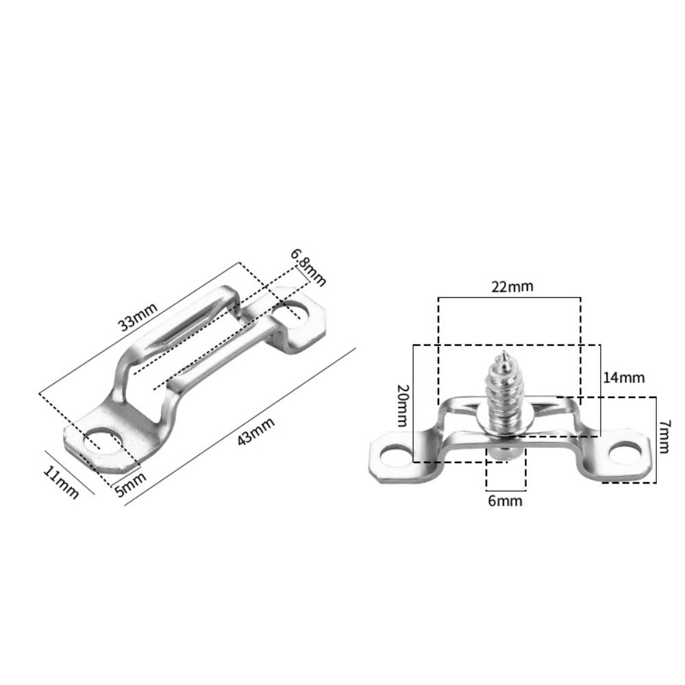 

100 Pcs Semi-pass Furniture Screw Fastener Pass 2-in-1 Connector 100 Pcs Hidden Connectors Wardrobe style 4
