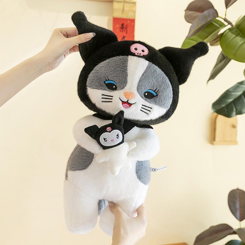 Adorable Anime Cat Plush Doll Soft Cuddly Pillow Companion For Girls Gift And Decor